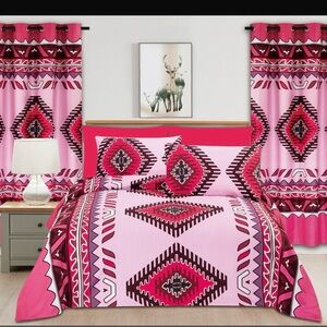 Aztec Pink Bedding Sheet Set